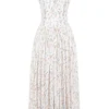 Ysabella Weißes Baumwoll-Sommerkleid mit Blumenprint Ysabella Weißes Baumwoll-Sommerkleid mit Blumenprint