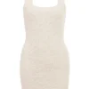 Zaira Cremefarbenes Minikleid aus Chenille-Strick Zaira Cremefarbenes Minikleid aus Chenille-Strick